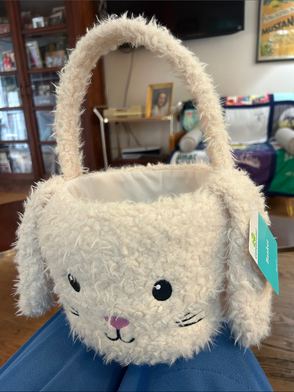 Kids Plush Bunny 🐰 Handbag -Shaggy Cute 🥰 Bonus Eggs 🥚🥚